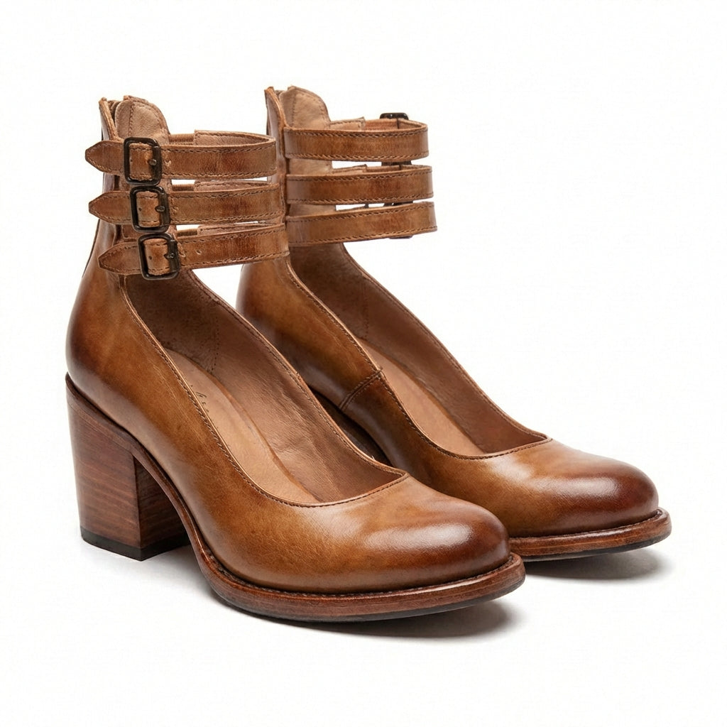 Marisol | Scarpe Donna con Tacco Largo e Fibbia