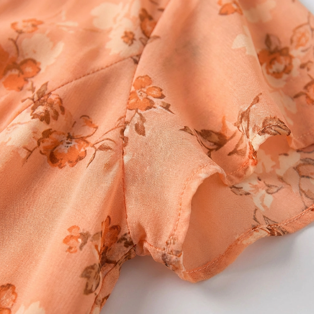 Marisol | Abito Lungo Floreale con Volant Donna