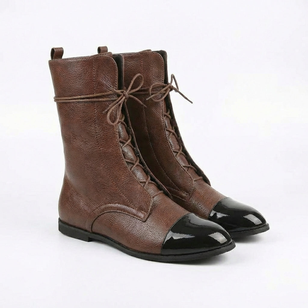 Martina | Stivali a Mezza Gamba con Lacci Donna