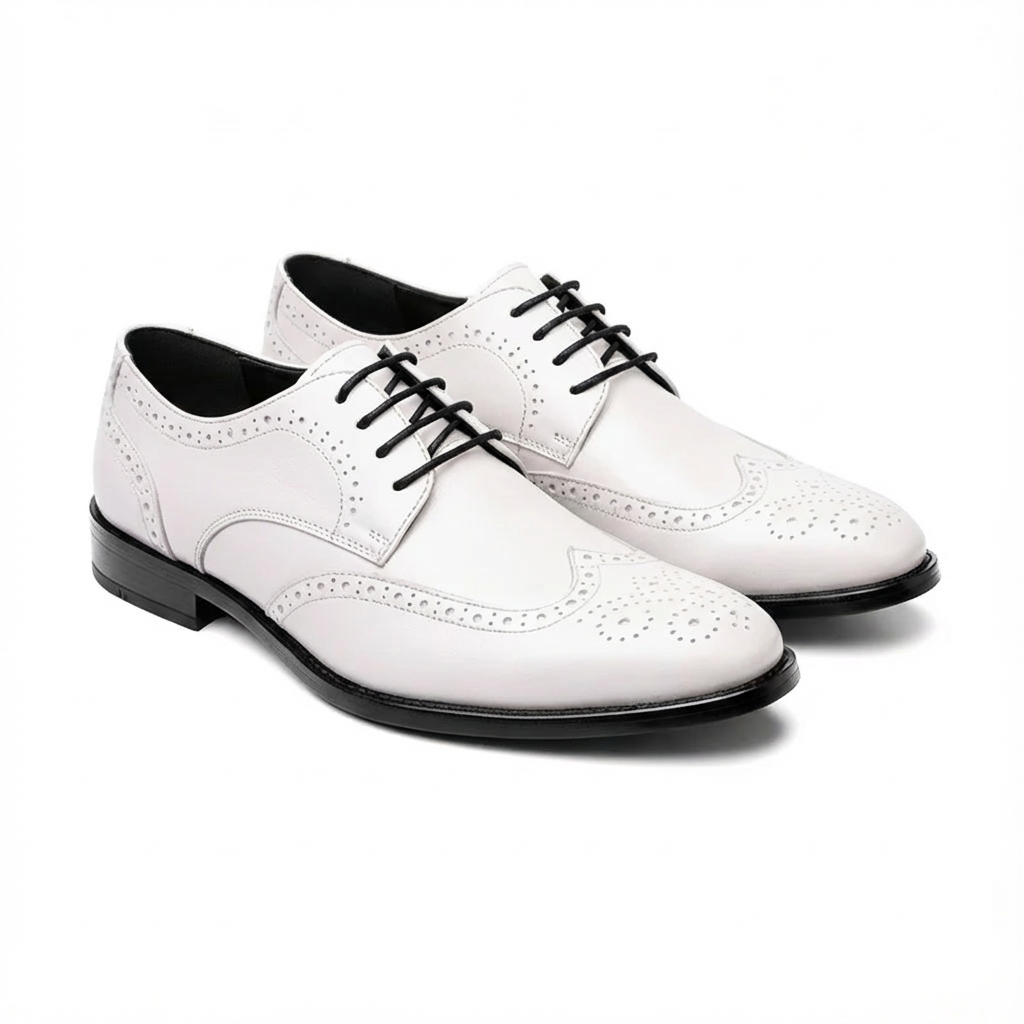 Mateo | Hombre Zapatos Oxford Con Perforaciones Brogue Y Cordones | Clásico
