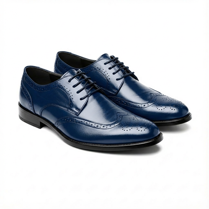 Mateo | Hombre Zapatos Oxford Con Perforaciones Brogue Y Cordones | Clásico
