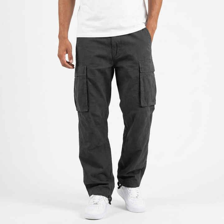 Mateo | Pantalón Cargo Hombre Con Bolsillos Con Solapa Y Corte Holgado | Utility