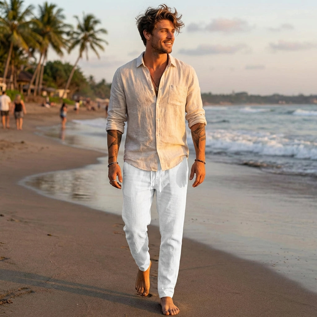 Mateo | Pantalone Dritto con Coulisse Casual Uomo