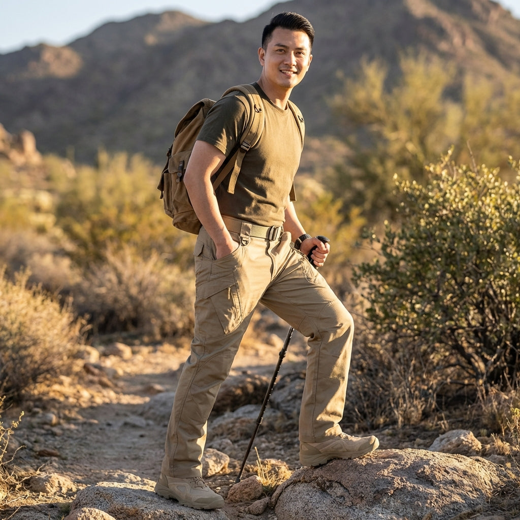 Mateo | Pantalone tattico da uomo con tasche con cerniera e rinforzi | Utilità