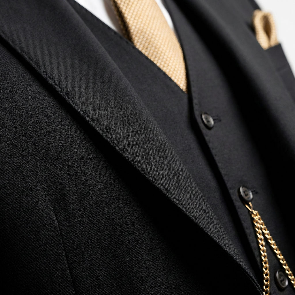 Mateo | Traje Tres Piezas Hombre Con Chaleco Con Cadena Y Corte Slim | Elegante