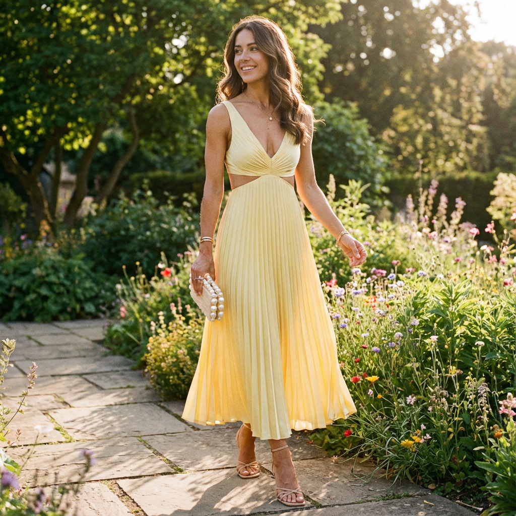 Matilda | Vestito Midi Plissettato da Donna