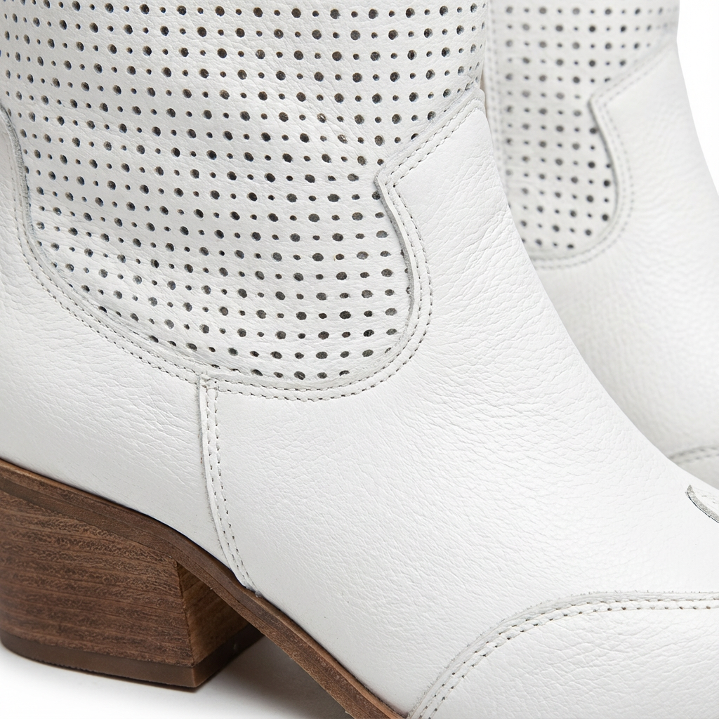 Maya | Stivaletti da Donna con Tacco Largo Forati