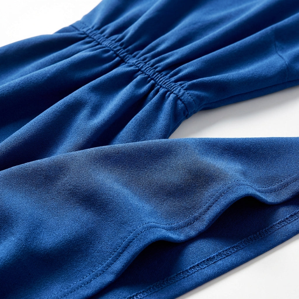 Mencía | Mujer Vestido Midi Drapeado Sin Mangas Elegante