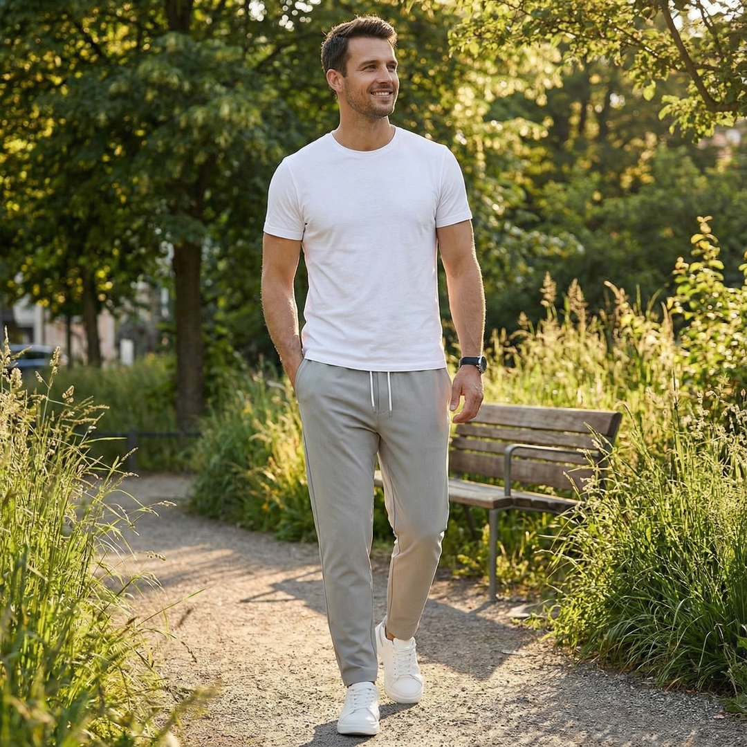 Micah | Pantalones Chinos Ajustados con Cordón para Hombre