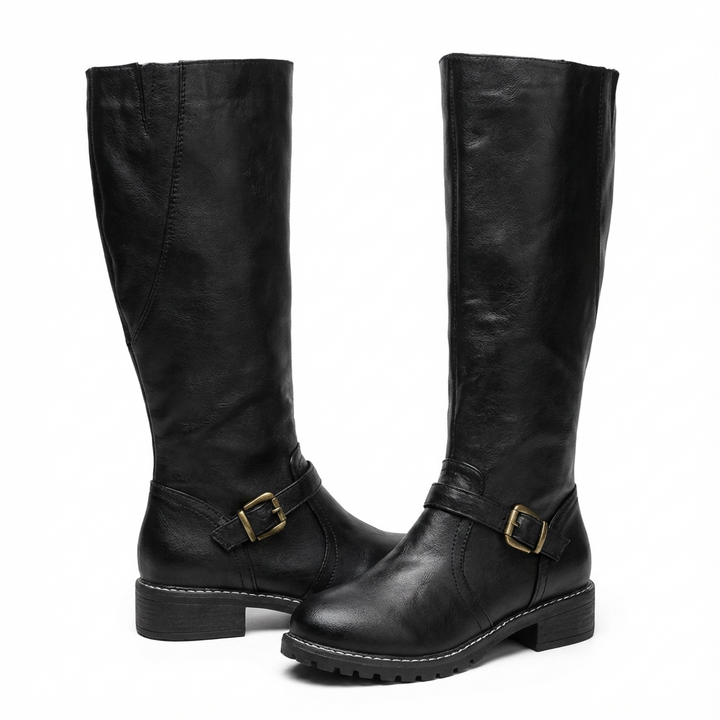 Monica | Stivali alti da donna fino al ginocchio con tacco a blocco