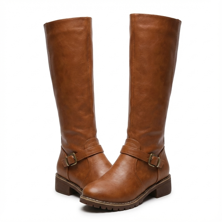 Monica | Stivali alti da donna fino al ginocchio con tacco a blocco