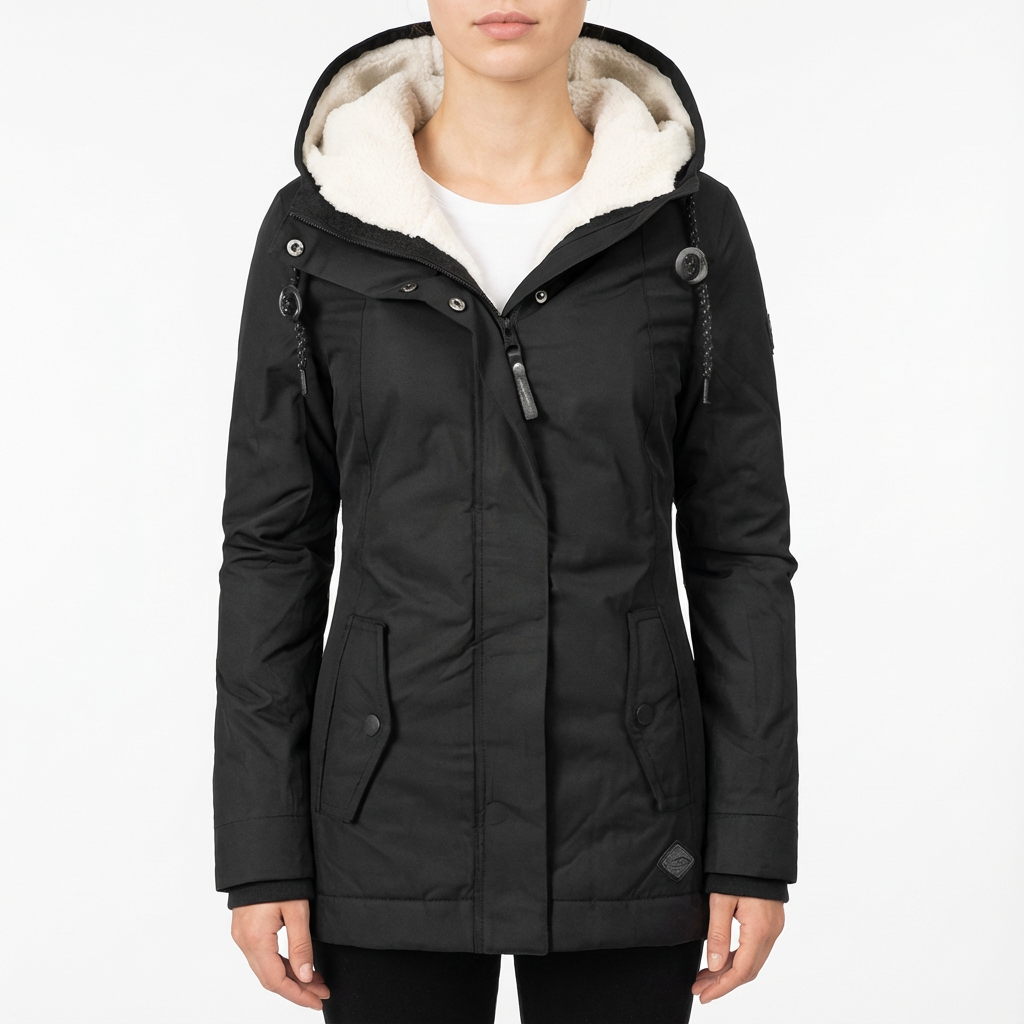 Monica | Chaqueta de Invierno para Mujer con Capucha y Forro Polar