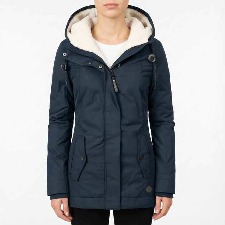 Monica | Chaqueta de Invierno para Mujer con Capucha y Forro Polar