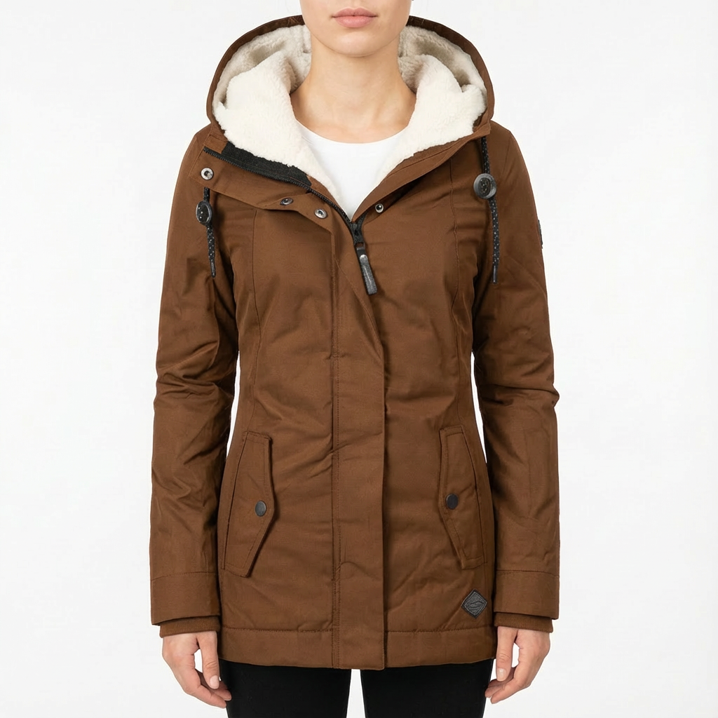 Monica | Chaqueta de Invierno para Mujer con Capucha y Forro Polar