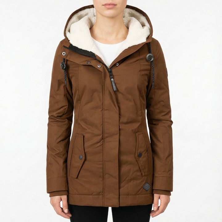 Monica | Chaqueta de Invierno para Mujer con Capucha y Forro Polar
