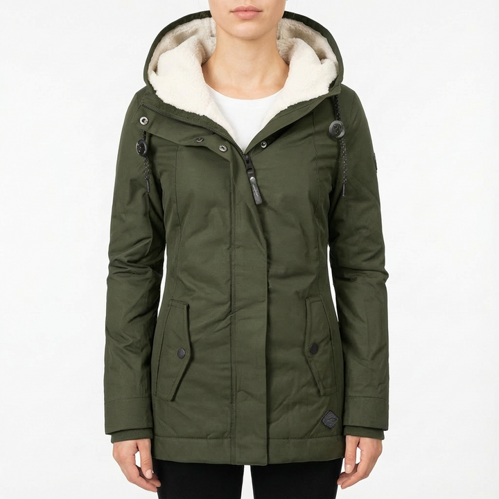 Monica | Chaqueta de Invierno para Mujer con Capucha y Forro Polar