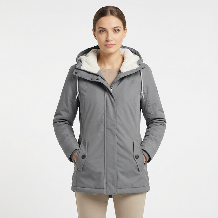 Monica | Chaqueta de Invierno para Mujer con Capucha y Forro Polar