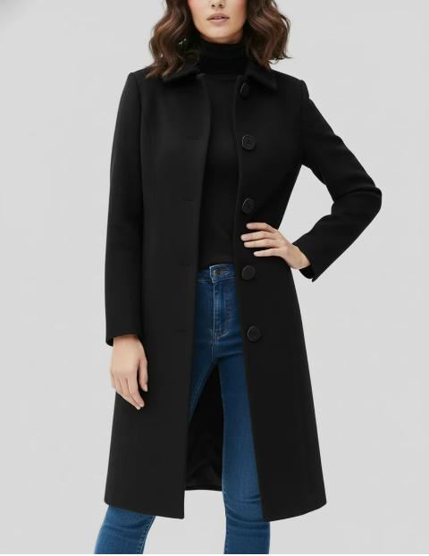 Mujer cappotto trench Con Bottone Grande | Rain