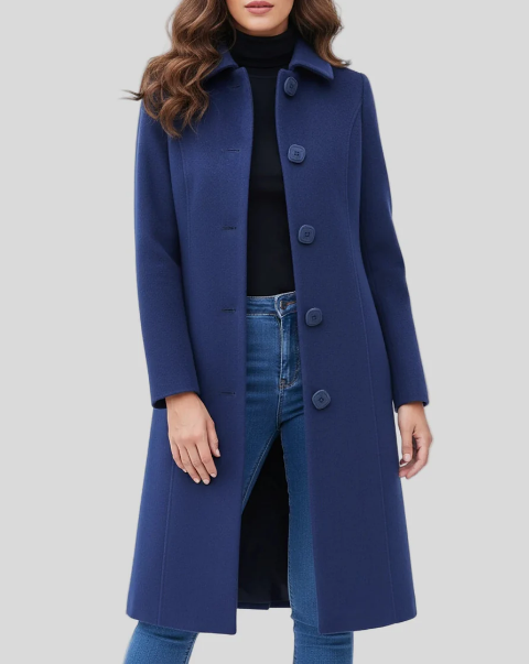 Mujer cappotto trench Con Bottone Grande | Rain