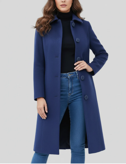 Mujer cappotto trench Con Bottone Grande | Rain