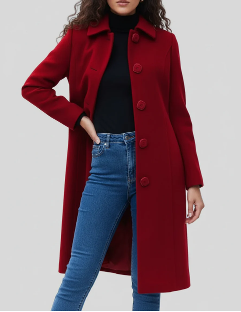 Mujer cappotto trench Con Bottone Grande | Rain