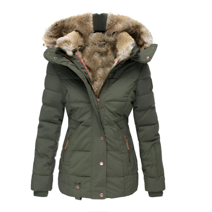 Mujer chaqueta acolchada con cappuccio foderata | Parka