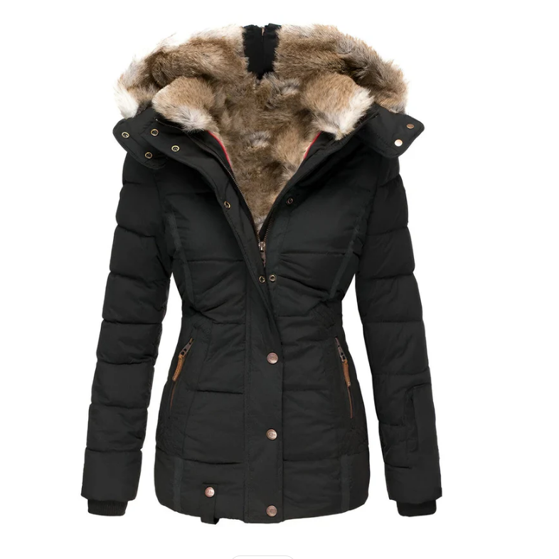 Mujer chaqueta acolchada con cappuccio foderata | Parka