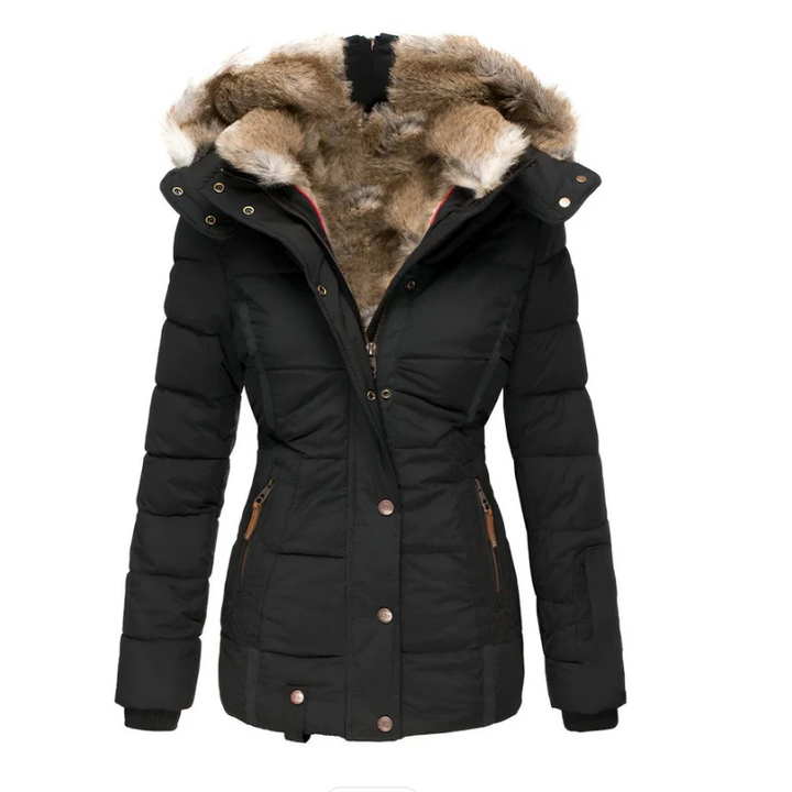 Mujer chaqueta acolchada con cappuccio foderata | Parka