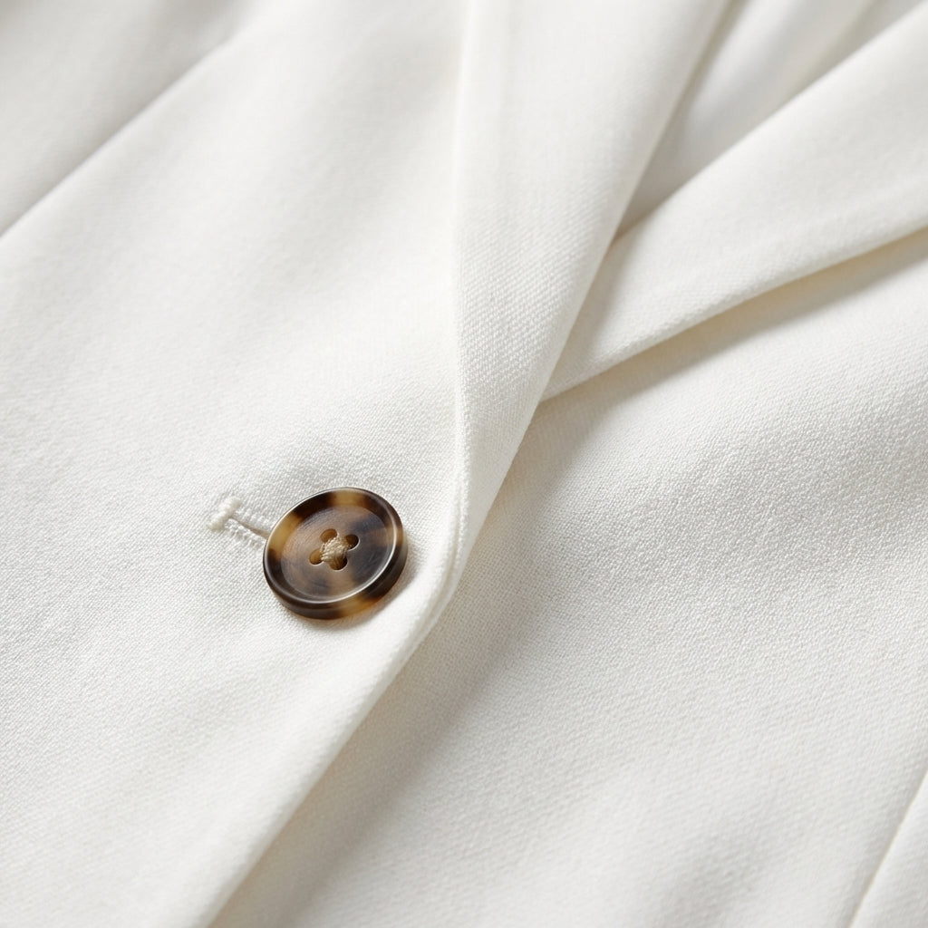 Nerea | Blazer Un Botón Corte Recto Elegante Mujer