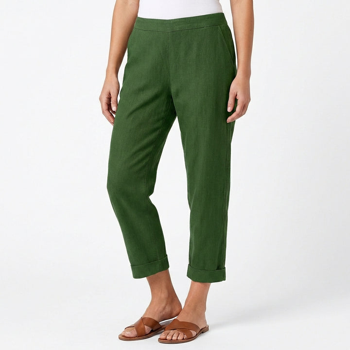 Nerea | Mujer Pantalón Capri Holgado Casual