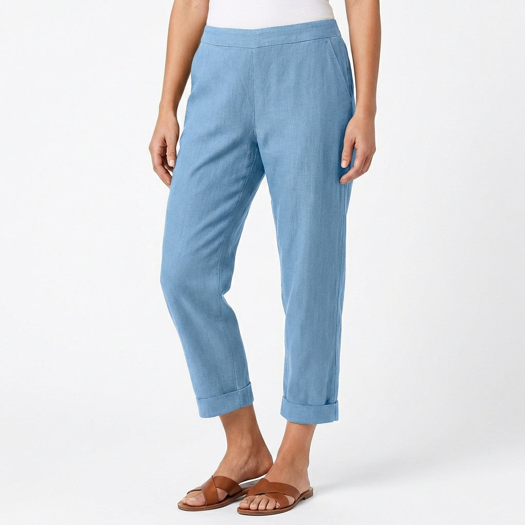 Nerea | Mujer Pantalón Capri Holgado Casual