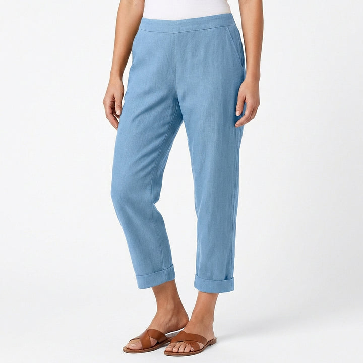 Nerea | Mujer Pantalón Capri Holgado Casual