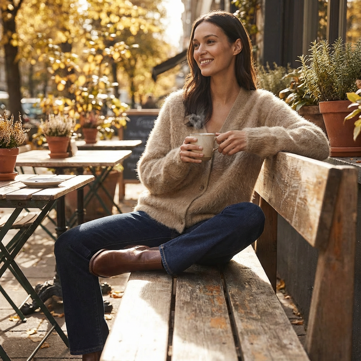 Nia | Cárdigan de Mujer con Botones y Corte Relajado