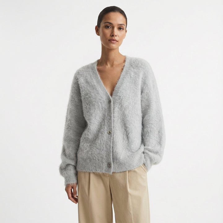 Nia | Cardigan da Donna con Bottoni e Taglio Rilassato