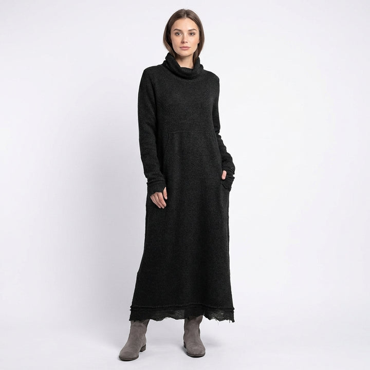 Nieves | Abito Lungo a Maglia con Tasche Donna