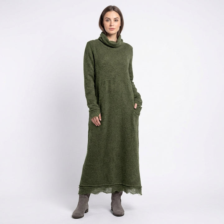 Nieves | Abito Lungo a Maglia con Tasche Donna