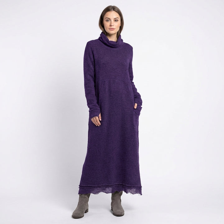 Nieves | Abito Lungo a Maglia con Tasche Donna