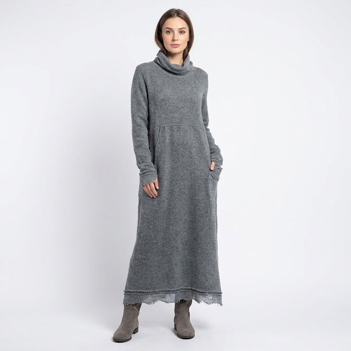 Nieves | Abito Lungo a Maglia con Tasche Donna