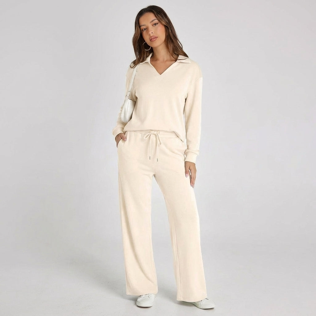 Nina | Completo Maglia Collo Polo Donna Casual