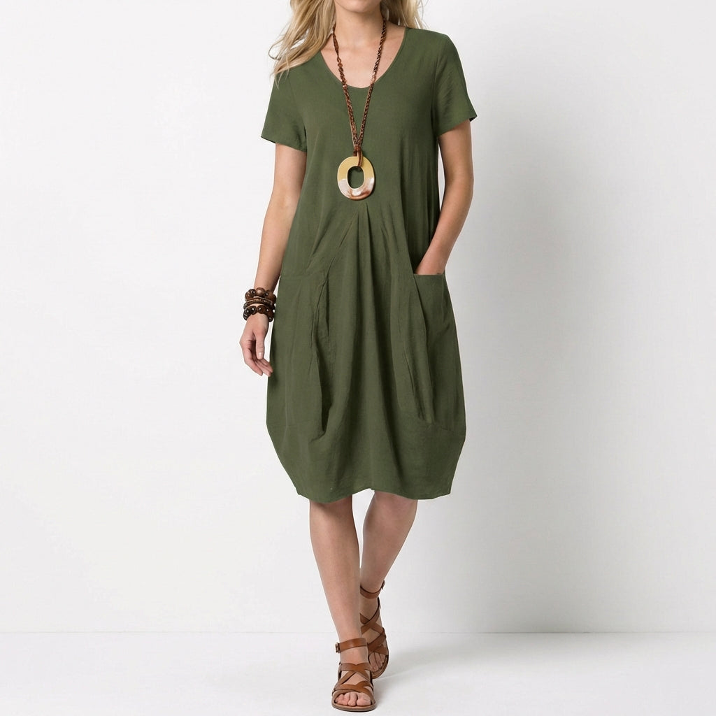 Nuria | Abito a Sfera con Tasche Donna