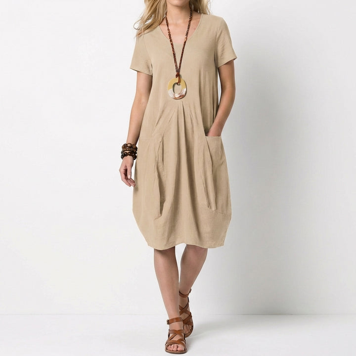 Nuria | Vestido Globo con Bolsillos Mujer