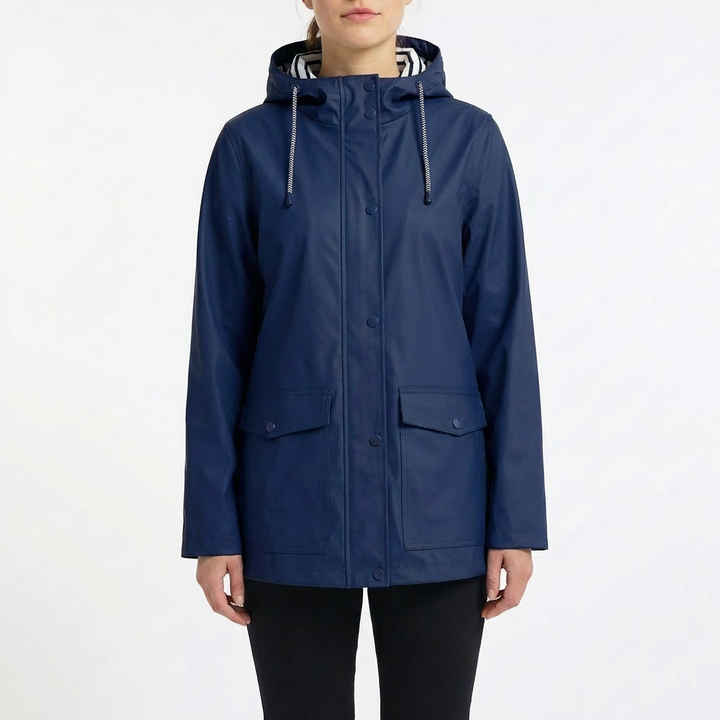 Olga | Parka Impermeable con Capucha Mujer