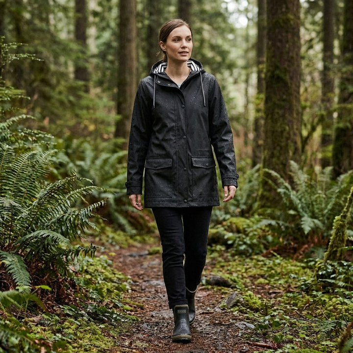 Olga | Parka Impermeable con Capucha Mujer