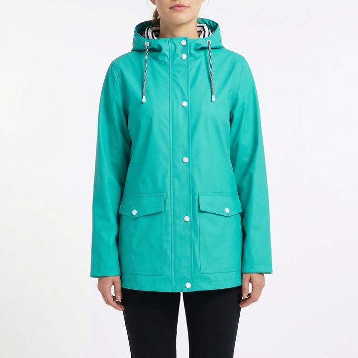 Olga | Parka Impermeable con Capucha Mujer