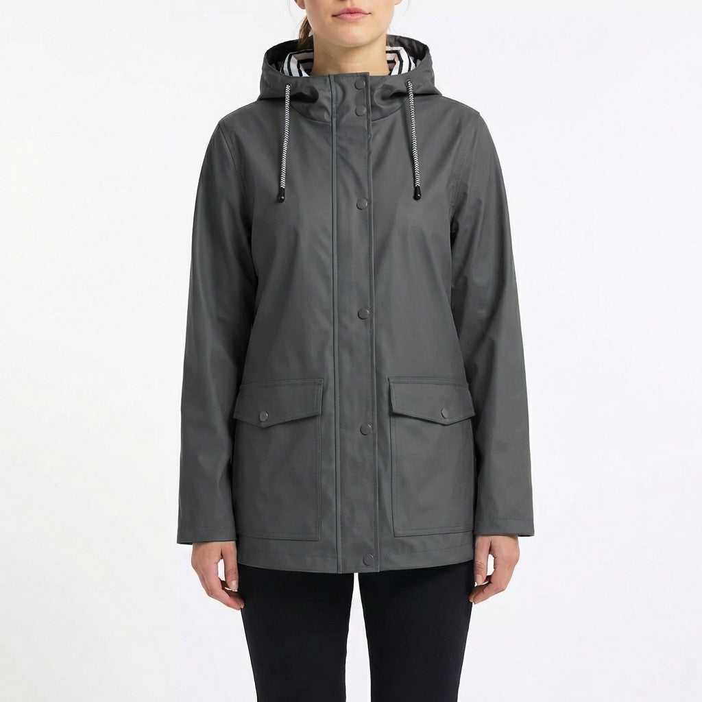 Olga | Parka Impermeable con Capucha Mujer