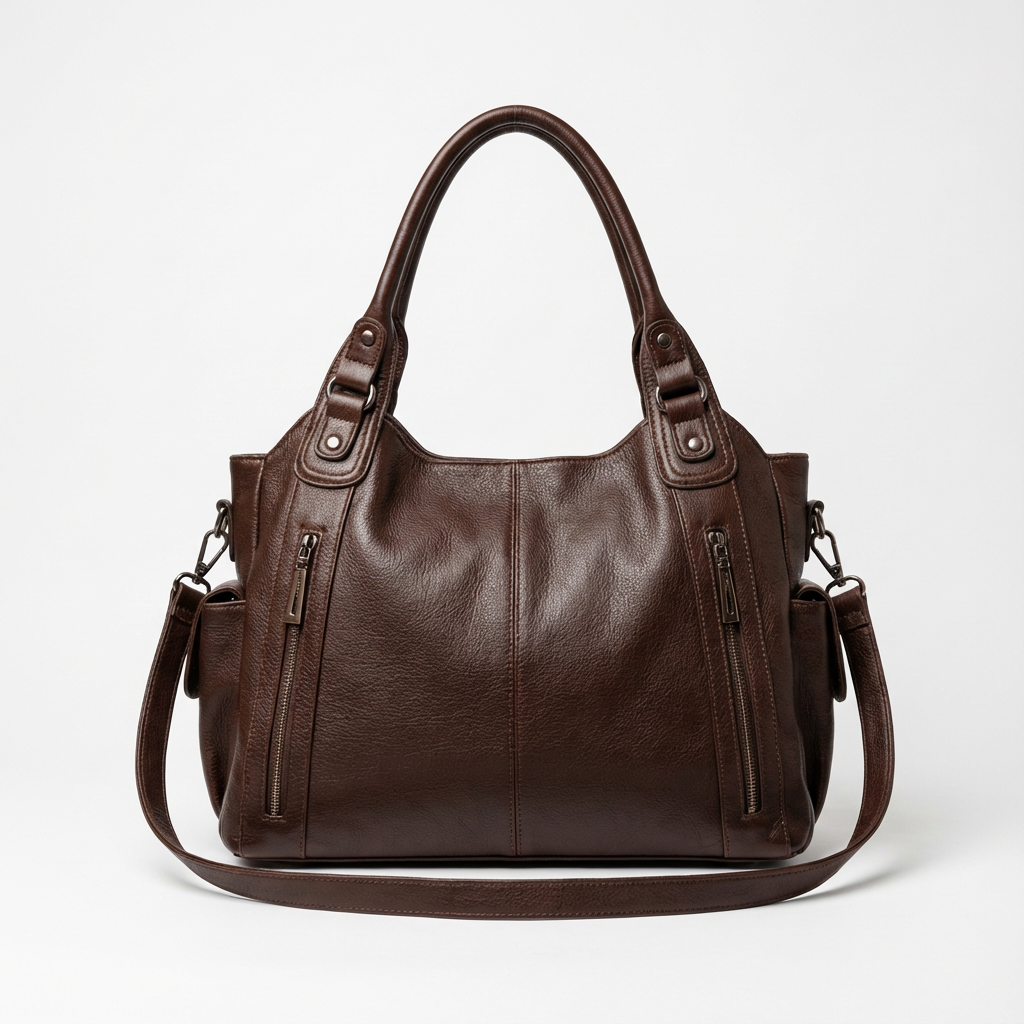 Olive | Bolso Tote de Hombro para Mujer con Detalle de Cremallera