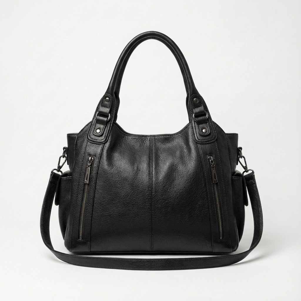 Olive | Bolso Tote de Hombro para Mujer con Detalle de Cremallera