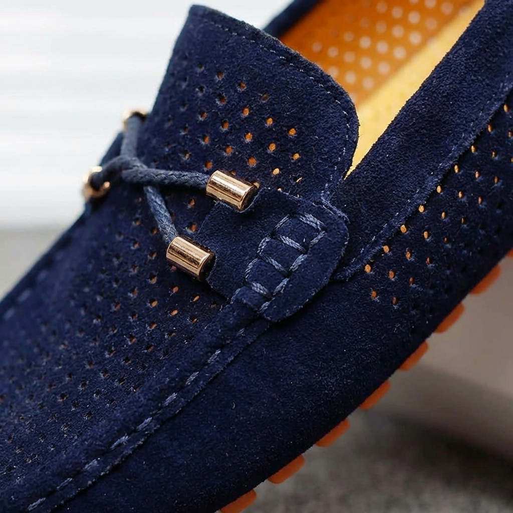 Pablo | Mocasines Hombre Con Detalle Perforado Y Lazo Decorativo | Veraniego