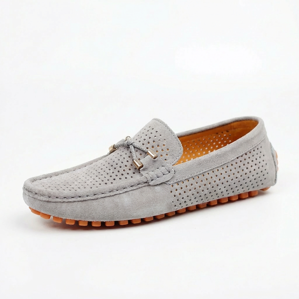 Pablo | Mocasines Hombre Con Detalle Perforado Y Lazo Decorativo | Veraniego