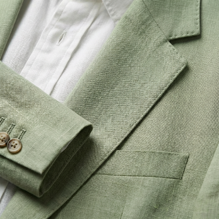 Pablo | Traje Dos Piezas Hombre Con Corte Relajado Y Solapa Clásica | Veraniego